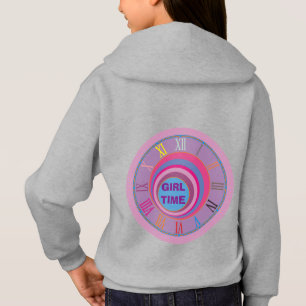 Initialer Girl Time Clock Rosa Lila Blue Numerals T Shirt