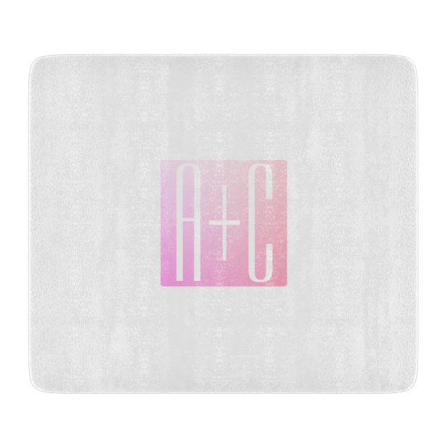 Initialer | Gradering av subtil Rosa (Framsidan)