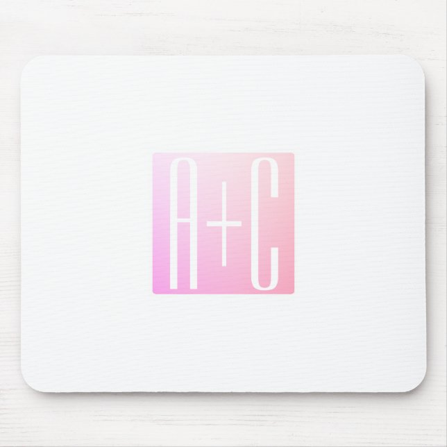Initialer | Gradering av subtil Rosa Musmatta (Framsidan)