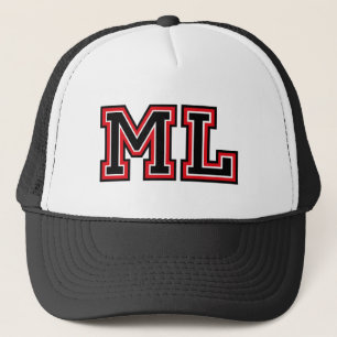 Initialer 'ML' Truckerkeps