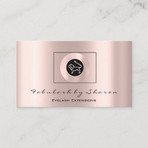 Initialer Mode Bloggare Ro Logotyp Zodiac Lejonare Visitkort
