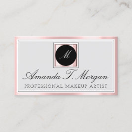 Initialer Monogram Event Planner Rosa Framework Mo Visitkort