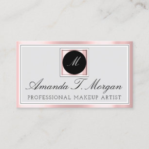 Initialer Monogram Event Planner Rosa Framework Mo Visitkort