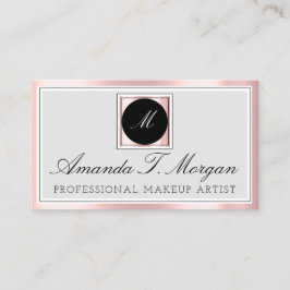 Initialer Monogram Event Planner Rosa Framework Mo Visitkort