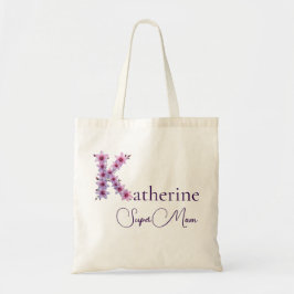 Initialer Monogram + Namn Super Mamma Tygkasse