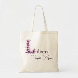 Initialer Monogram + Namn Super Mamma Tygkasse