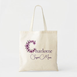 Initialer Monogram + Namn Super Mamma Tygkasse