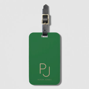 Initialer Monogrammed Personlig Bagagebricka