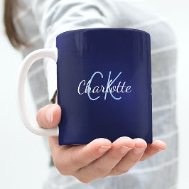 Initialer namn kaffemugg