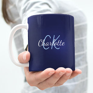Initialer namn kaffemugg