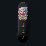*~* Initialer Neon Hair Rainbow Troll AP89 Mini Skateboard Bräda 18,5 Cm<br><div class="desc">(Sökkod AP89 för Troll-objekt och AP88 för medeltida temaobjekt ) Överför enkelt till andra Zazzle-produkter. BLACK-bakgrundsskateboard. Den ljusa och åh så lycklig NEON Rainbow färg kommer bara in i TROLL bilder och BREV. Anpassa/anpassa INITIALER/MONOGRAM. Klokt och mycket adjektiv Cute, lustig, Hair Troll . Bright och öga fångar RAINBOW neon färg...</div>