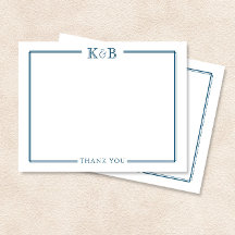 Initialer Newlyweds Navy Blue Tack