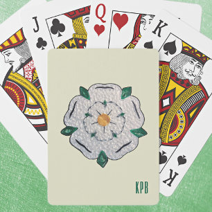 Initialer, Quilled Yorkshire Vit ros Casinokort