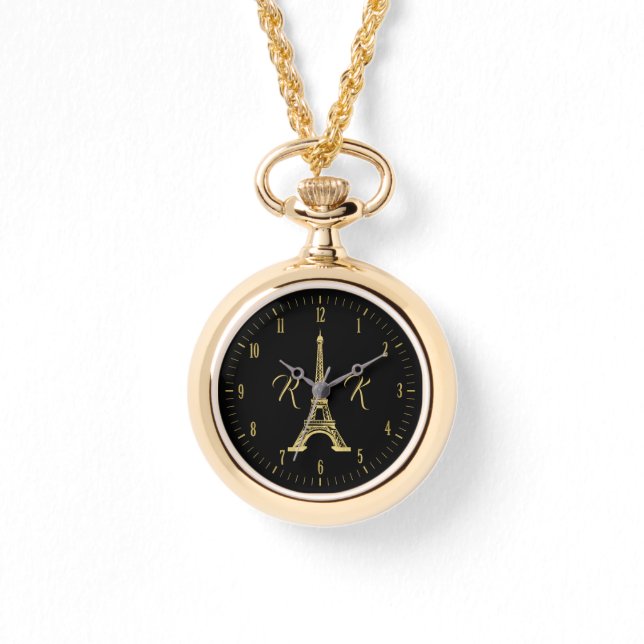 Initials | Adorable Eiffel Tower Armbandsur (Framsida)
