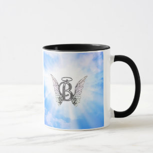 Initialt B alfabetbrev för Monogram med Mugg