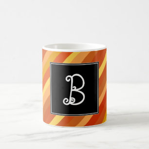 Initialt; Guldfisk-Inspirerat färgadrandmönster Kaffemugg