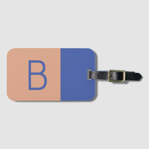 Initialt Modern Colorblock i Brev Monogram Bagagebricka