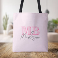 Initialt monogram för minimal modern Rosa
