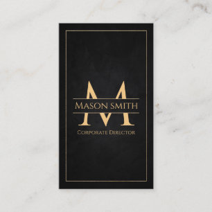 Initialt monogram namn korprativ, verkställande or visitkort