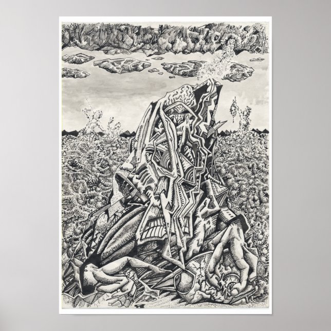 Initiativ från Brian Benson, bläck teckning Poster (Framsidan)