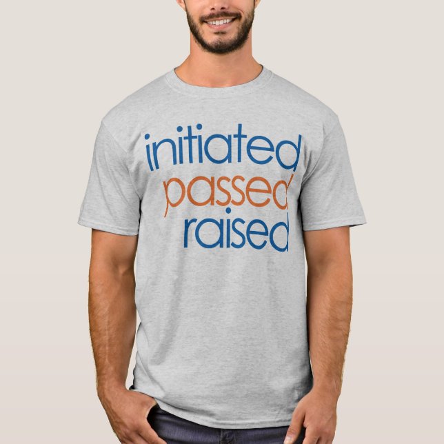 Initierad passerad lyftt skjorta för Mason T Shirt (Framsida)