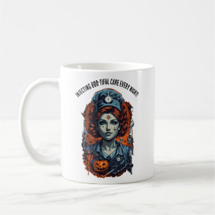 Injektion av Boo-tiful Care, Spooky Halloween Nurs Kaffemugg