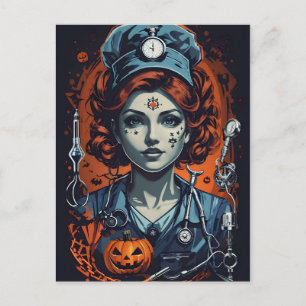 Injektion av Boo-tiful Care, Spooky Halloween Nurs Vykort