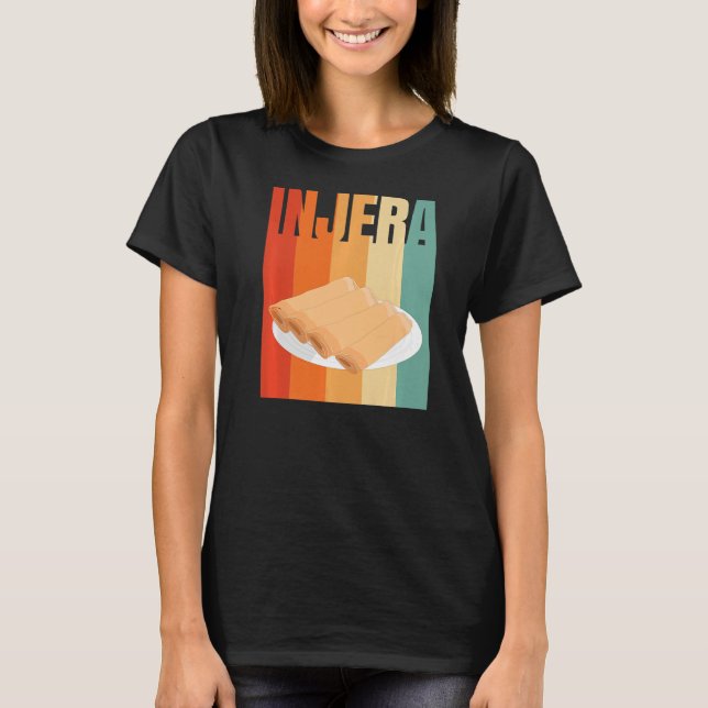 Injera Retro T Shirt (Framsida)