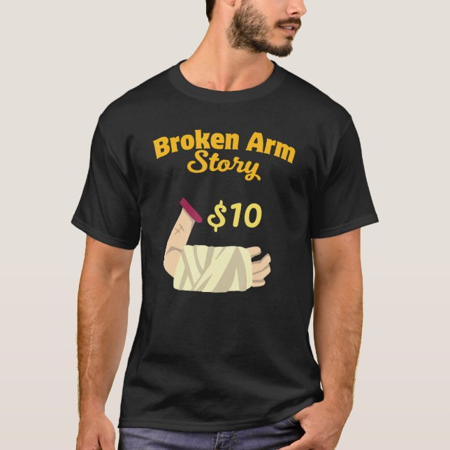 Injury Surgery Patient Survivor  Broken Arm Recove T Shirt (Framsida)