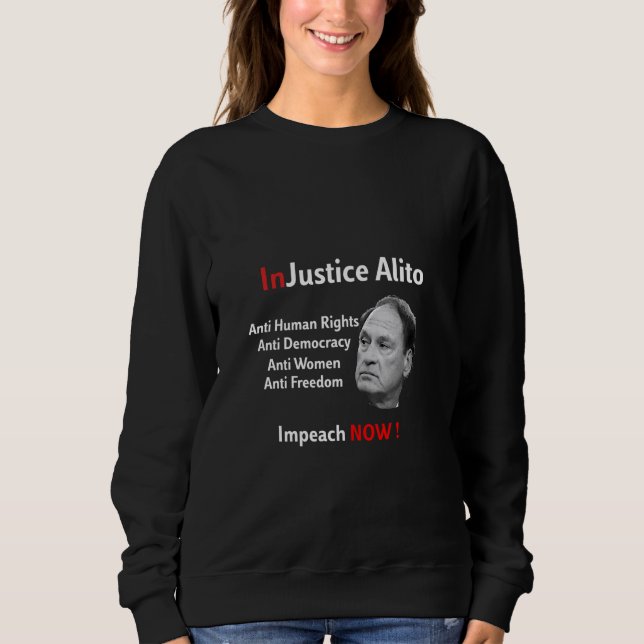 InJustice Alito SCOTUS anti-höger T Shirt (Framsida)