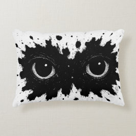 Ink‑Born Owl — Nocturnal Splatter Sigil Cushion Prydnadskudde