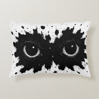 Ink‑Born Owl — Nocturnal Splatter Sigil Cushion Prydnadskudde