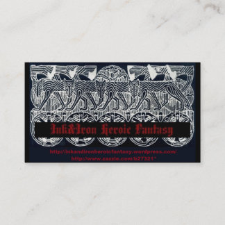 Ink&Iron heroisk fantasivisitkort Visitkort