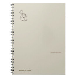 Ink pot- Forgotten Archive- Minimalist Anteckningsbok