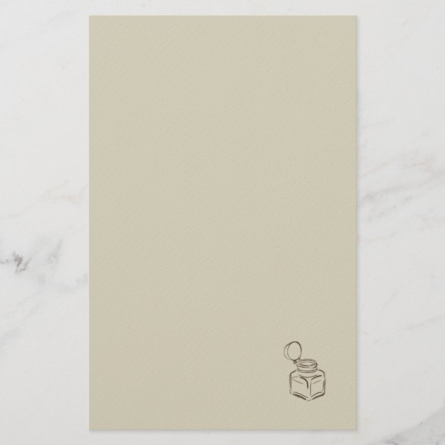 Ink pot- Forgotten Archive- Minimalist Brevpapper (Framsida)