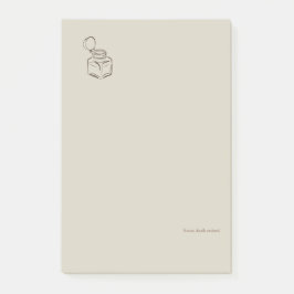 Ink pot- Forgotten Archive- Minimalist Post-it Block
