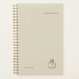 Ink Pot Minimalist Book Lover planner 