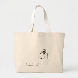Ink Pot- Minimalist Book Lover- Tote Bag Jumbo Tygkasse