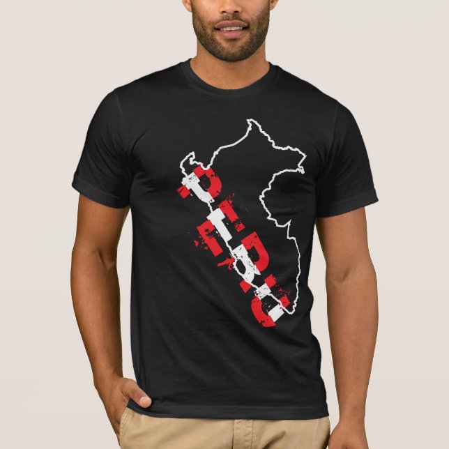 InKa1821 etikett - Peru kartaskjorta Tee (Framsida)