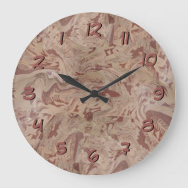 Inka Design Backwards Clock Abstrated Vas Stor Klocka