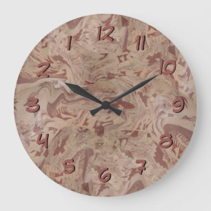 Inka Design Backwards Clock Abstrated Vas Stor Klocka