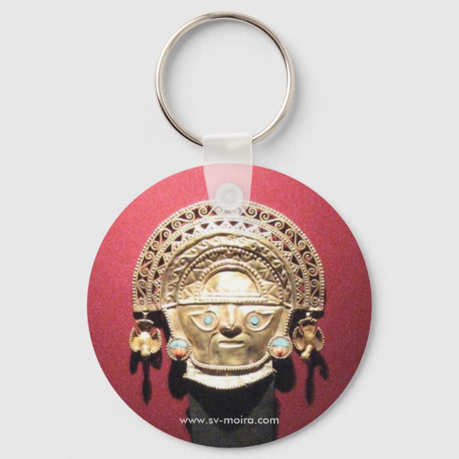 Inka guld ceremoniell kniv (Tumi), Lima, Peru Nyckelring (Framsida)