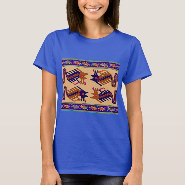 Inka tribal orm t shirt (Framsida)