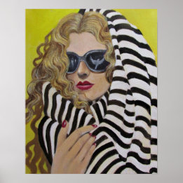 Inkapslad i ett Beach Towel/ Poster