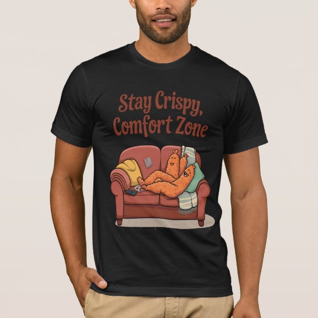 Inkapslad i komfort: Mysiga kycklinganbud T Shirt (Framsida)