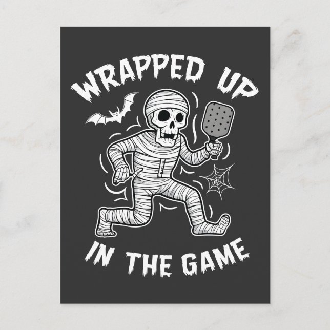 Inkapslad i spelet Halloween Inbjudan Vykort (Framsida)