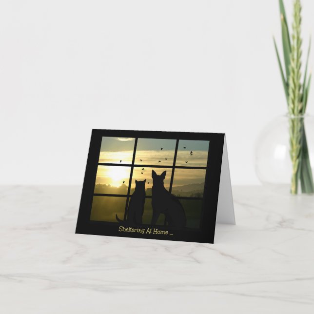 Inkapsling hos Corona Virus Thinking Kort (Framsida)