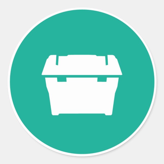 Inkapslingsetikett Runt Klistermärke (Framsida)