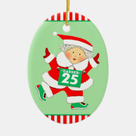 Inkasserbar Springer för personlig Julgransprydnad Keramik