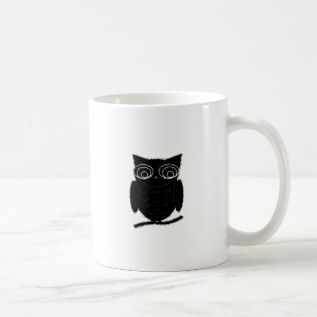 Inkblot Uggla Kaffemugg (Höger)